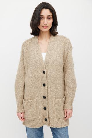 Isabel Marant Étoile Beige Scott Knit Cardigan