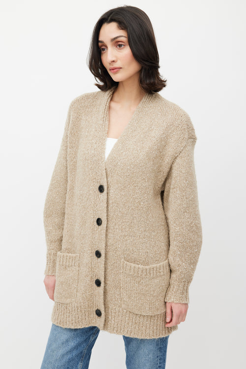 Isabel Marant Étoile Beige Scott Knit Cardigan