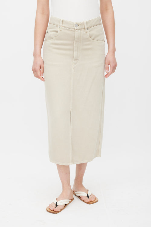 Isabel Marant Étoile Beige Slit Maxi Skirt