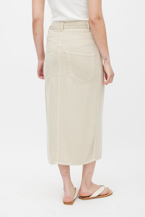 Isabel Marant Étoile Beige Slit Maxi Skirt