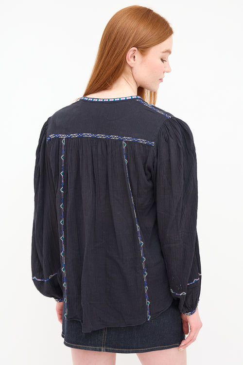 Isabel Marant Étoile Black Silekia Blouse