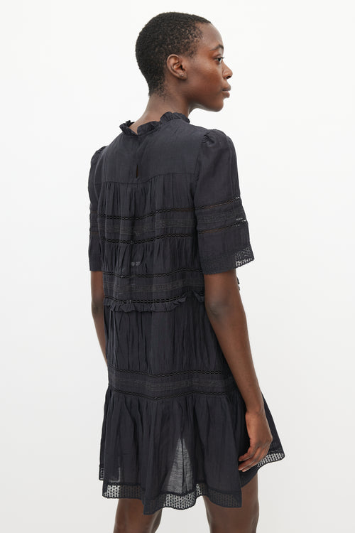 Isabel Marant Étoile Black Ruffled Tiered Dress