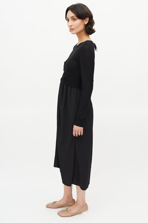 Isabel Marant Étoile Black Tie Sweater Dress