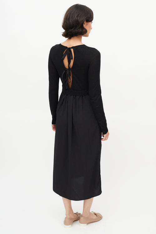 Isabel Marant Étoile Black Tie Sweater Dress