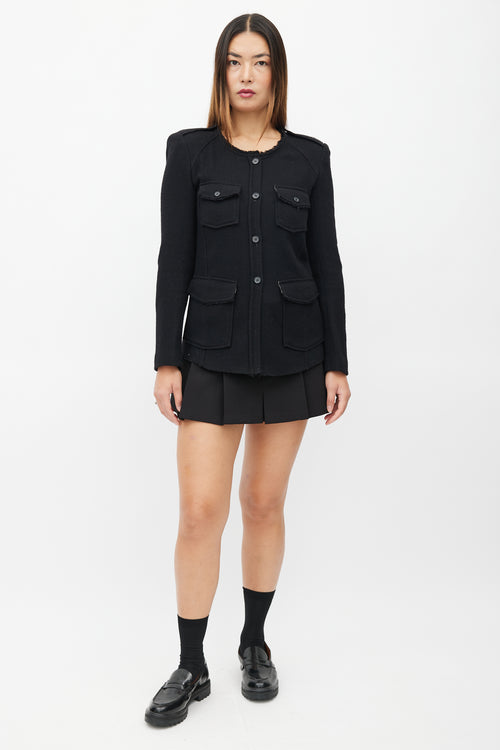 Isabel Marant Étoile Black Wool Shirt Jacket