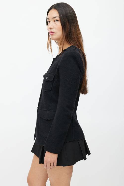 Isabel Marant Étoile Black Wool Shirt Jacket