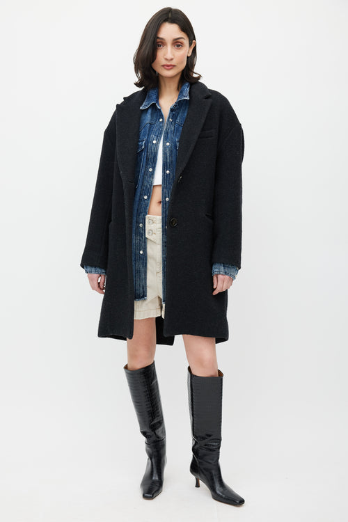 Isabel Marant Étoile Dark Grey Wool Coat