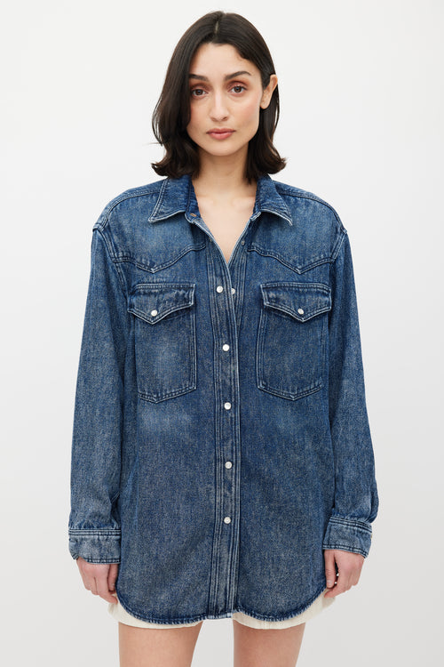 Isabel Marant Étoile Medium Wash Blue Denim Jean