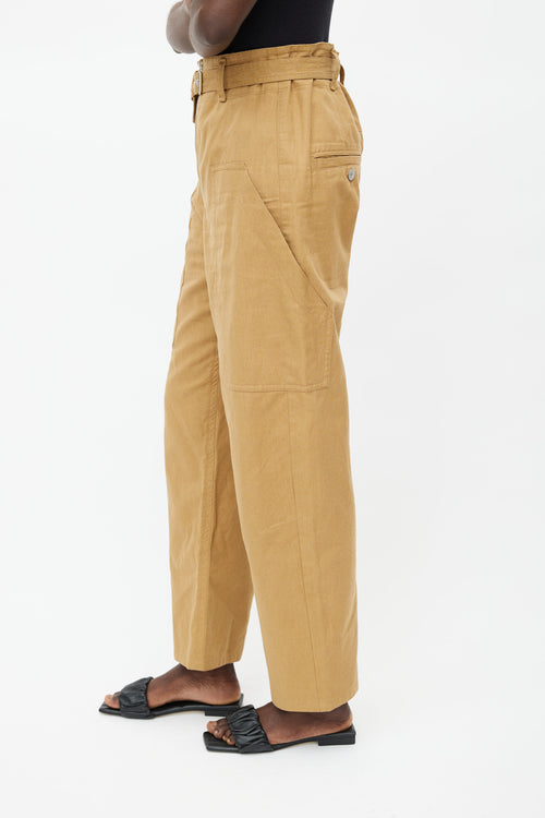 Isabel Marant Étoile Brown Paggy Belted Pant