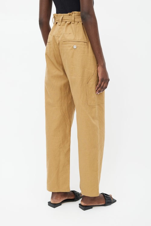 Isabel Marant Étoile Brown Paggy Belted Pant