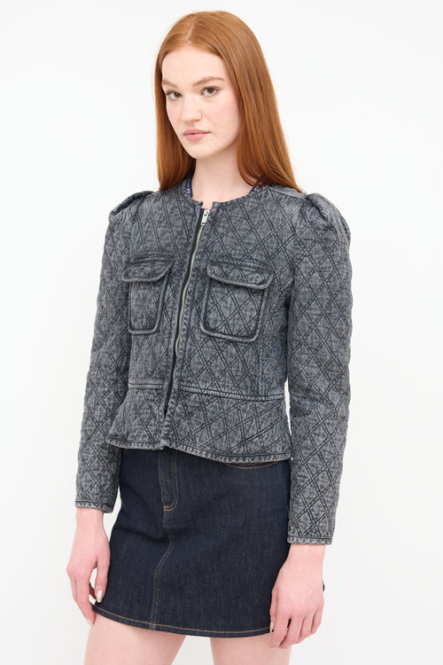 Isabel Marant Étoile Dark Grey Chambray Deliona Jacket