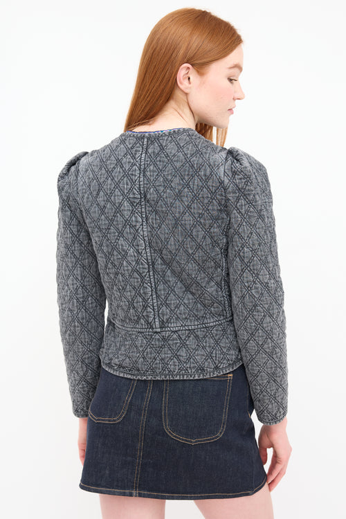 Isabel Marant Étoile Dark Grey Chambray Deliona Jacket