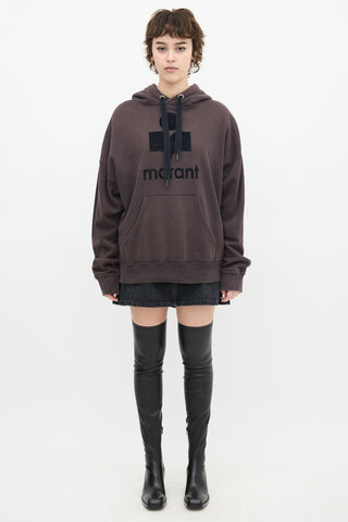 Isabel Marant Étoile Dark Grey Mansel Logo Hoodie