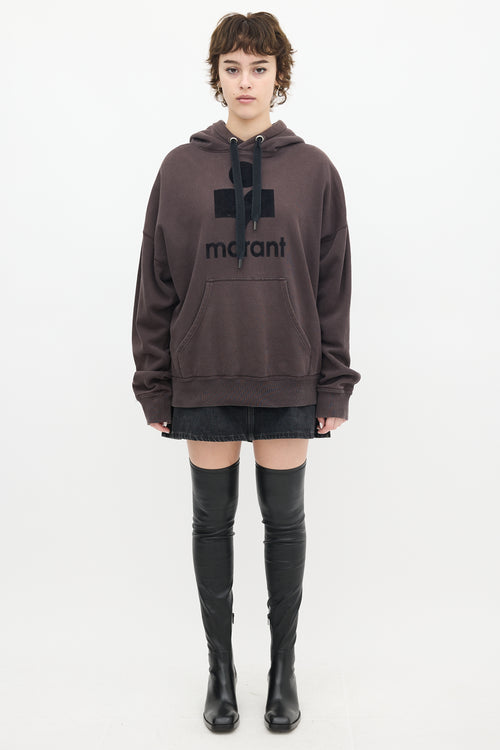 Isabel Marant Étoile Dark Grey Mansel Logo Hoodie