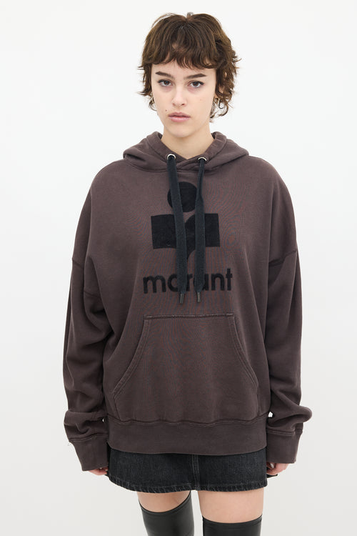 Isabel Marant Étoile Dark Grey Mansel Logo Hoodie