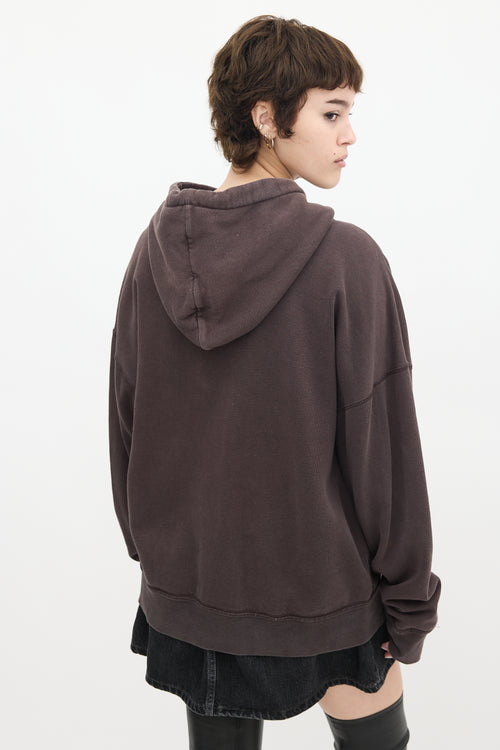 Isabel Marant Étoile Dark Grey Mansel Logo Hoodie