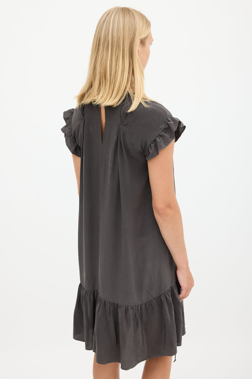 Isabel Marant Étoile Dark Grey Ruffled Dress