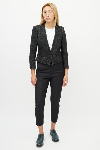 Isabel Marant Étoile Grey Wool Knit Blazer