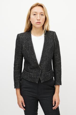 Isabel Marant Étoile Grey Wool Knit Blazer