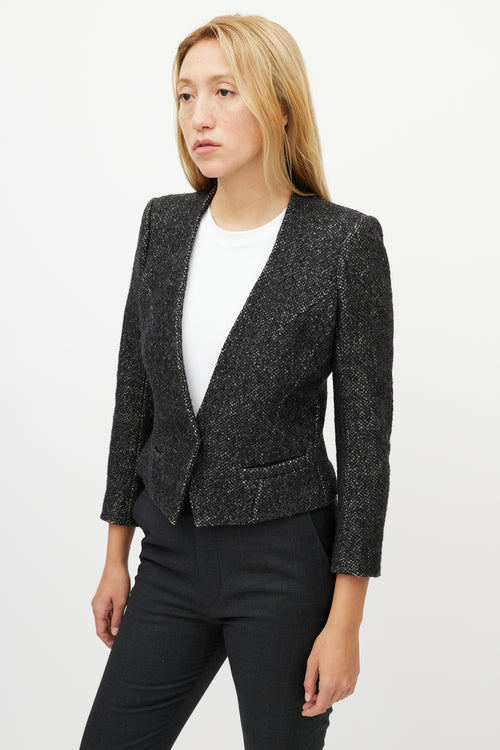 Isabel Marant Étoile Grey Wool Knit Blazer