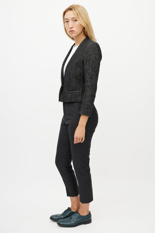 Isabel Marant Étoile Grey Wool Knit Blazer