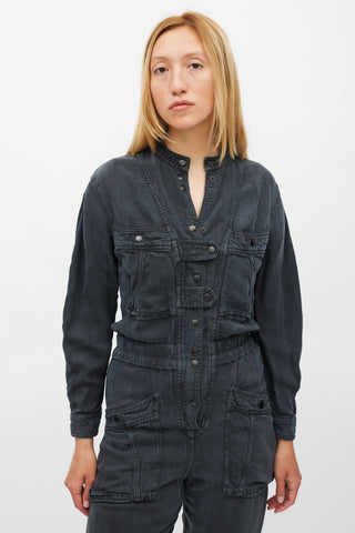 Isabel Marant Étoile Dark Grey Utility Jumpsuit