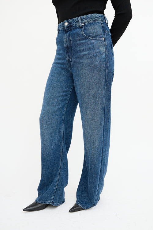 Isabel Marant Étoile Dark Wash Lyocell High Waist Jeans