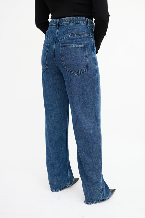 Isabel Marant Étoile Dark Wash Lyocell High Waist Jeans