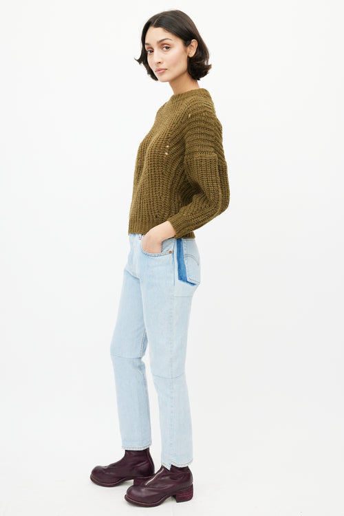 Isabel Marant Étoile Green Knit Wool Sweater