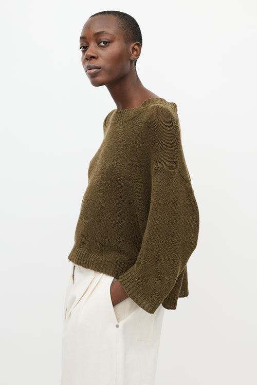 Isabel Marant Étoile Green Knit Long Sleeve Sweater