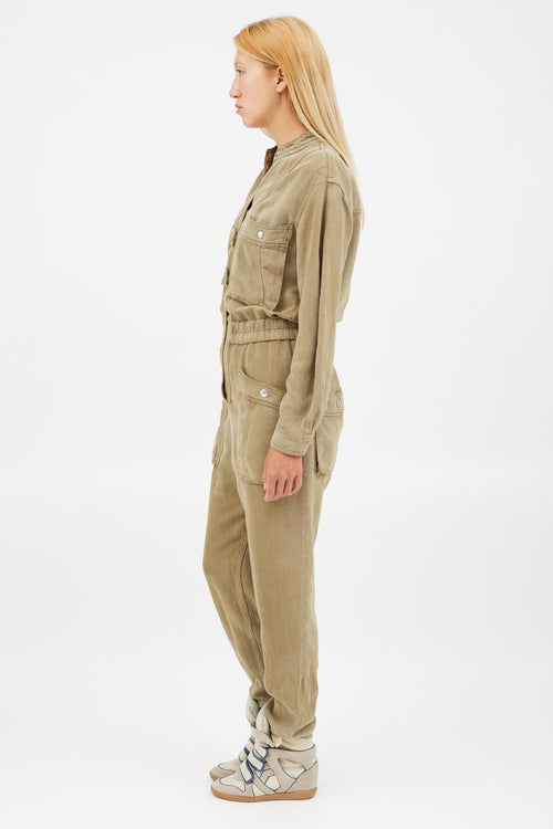 Isabel Marant Étoile Green Utility Jumpsuit