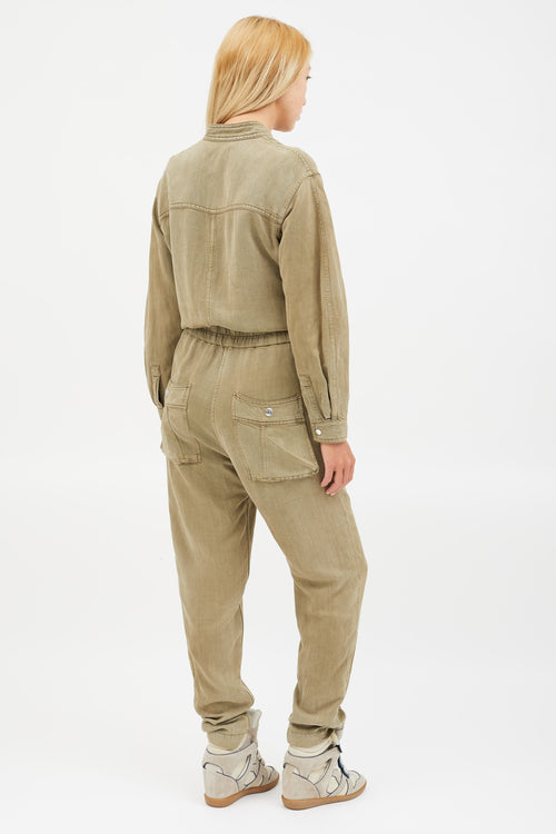 Isabel Marant Étoile Green Utility Jumpsuit