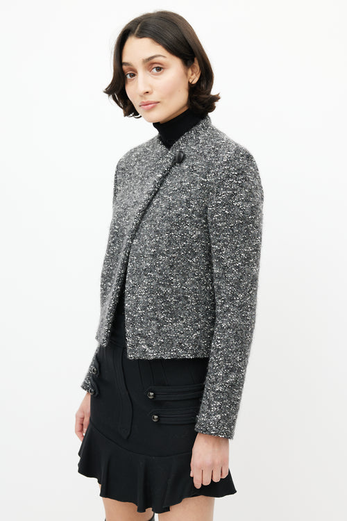 Isabel Marant Étoile Grey 
White Boucle Jacket