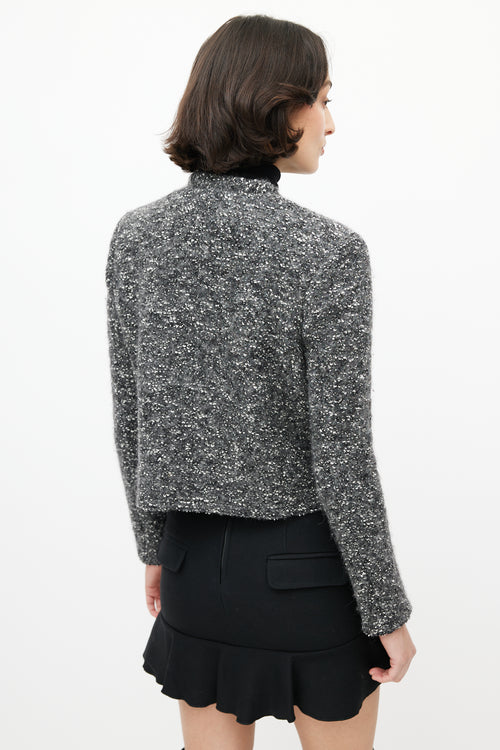 Isabel Marant Étoile Grey 
White Boucle Jacket