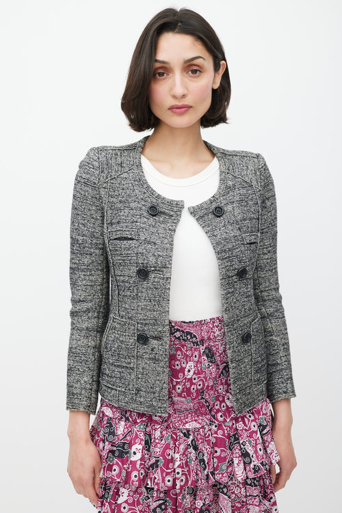 Isabel Marant Étoile Grey Wool Tweed Jacket