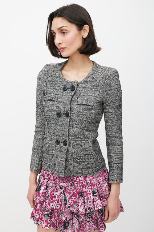 Isabel Marant Étoile Grey Wool Tweed Jacket