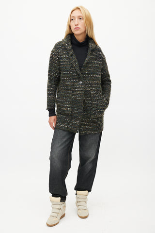 Isabel Marant Étoile Multicolour Tweed Wool Coat