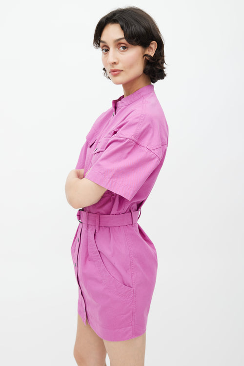 Isabel Marant Étoile Pink Zolina Belted Dress