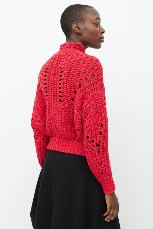 Isabel Marant Étoile Red Knit Jarren Sweater