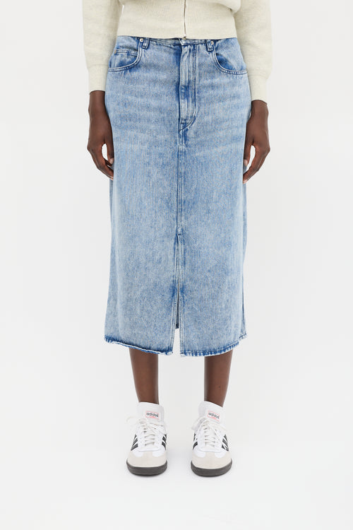 Isabel Marant Étoile Stone Wash Tilauria Denim Midi Skirt