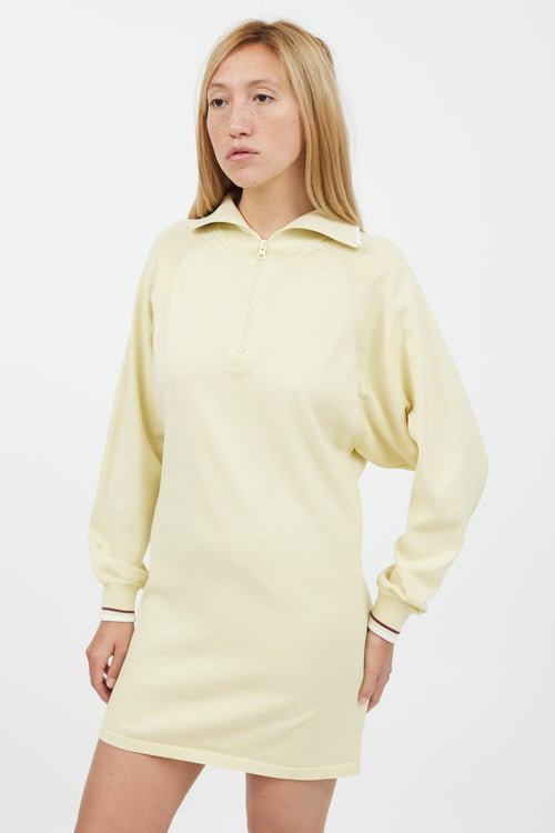 Isabel Marant Étoile Yellow Quarter Zip Sweater