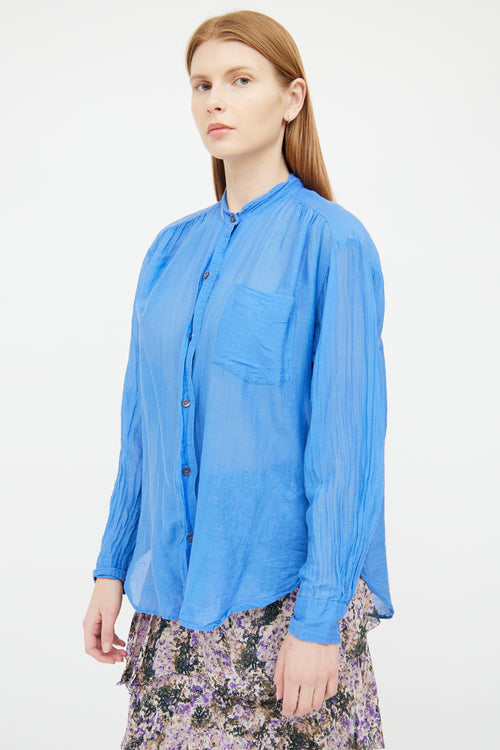 Isabel Marant Étoile Blue Cotton Blouse