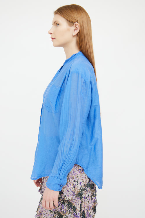 Isabel Marant Étoile Blue Cotton Blouse