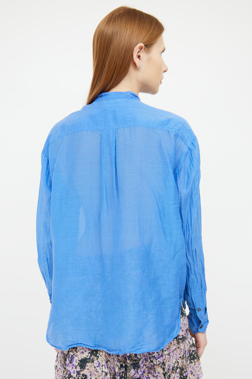 Isabel Marant Étoile Blue Cotton Blouse