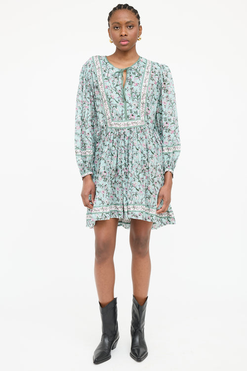 Isabel Marant Étoile Floral Long Sleeve Dress