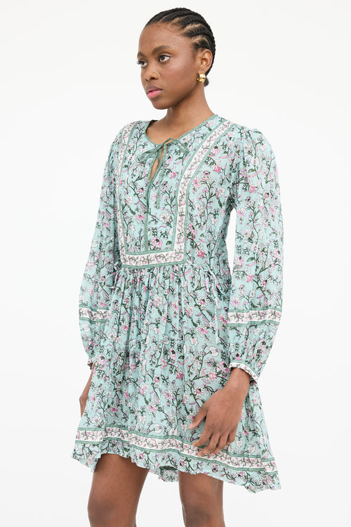 Isabel Marant Étoile Floral Long Sleeve Dress