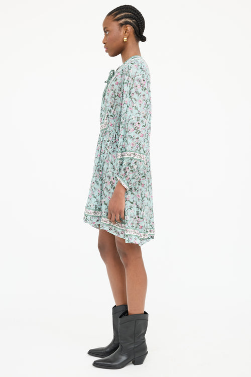 Isabel Marant Étoile Floral Long Sleeve Dress