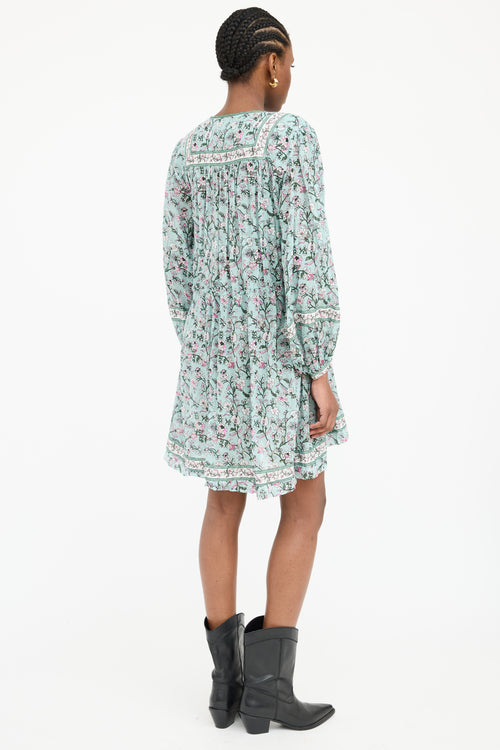 Isabel Marant Étoile Floral Long Sleeve Dress