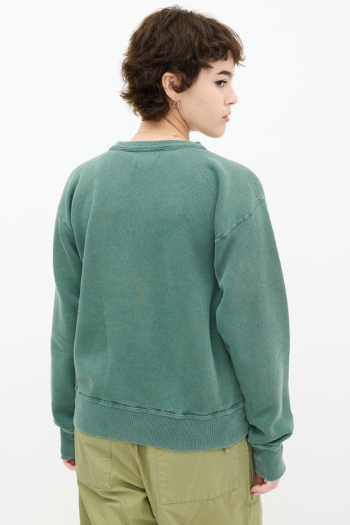 Isabel Marant Green 
White Rebellion Sweatshirt