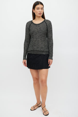 Isabel Marant Grey 
Black Knit Sweater